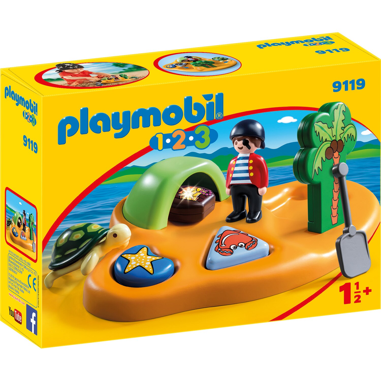 Playmobil 1.2.3 - Insula piratilor