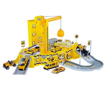 Set creatie parcare cu 4 masinute Set creatie parcare cu 4 masinute