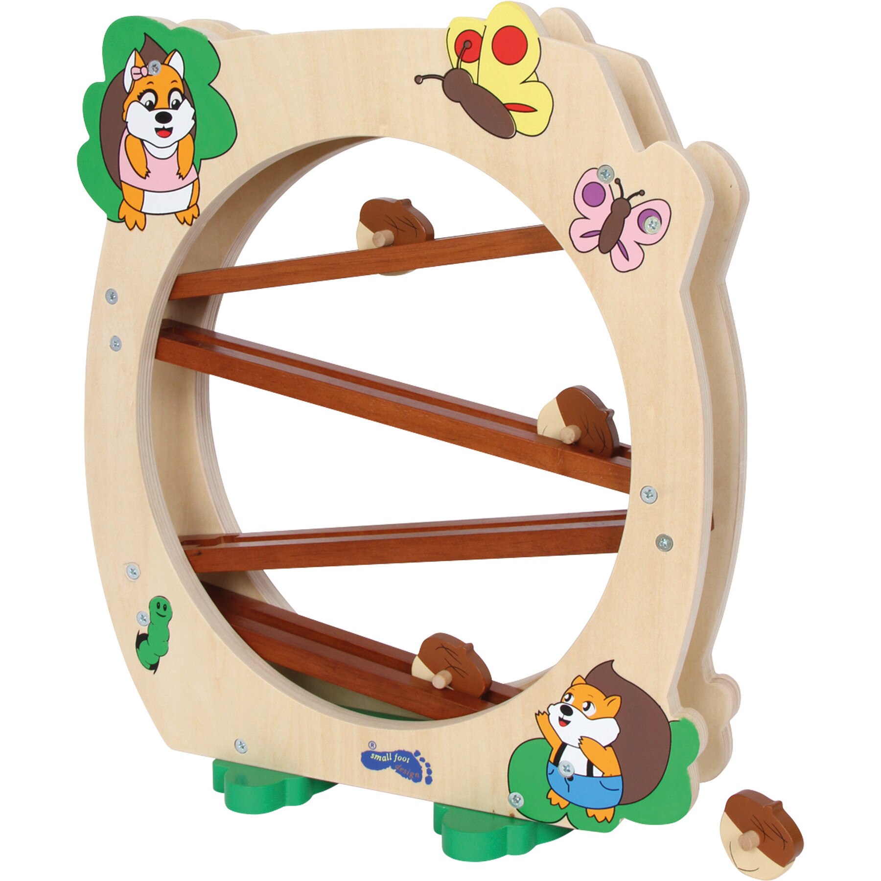 Traseu din lemn cu veverite tip Montessori