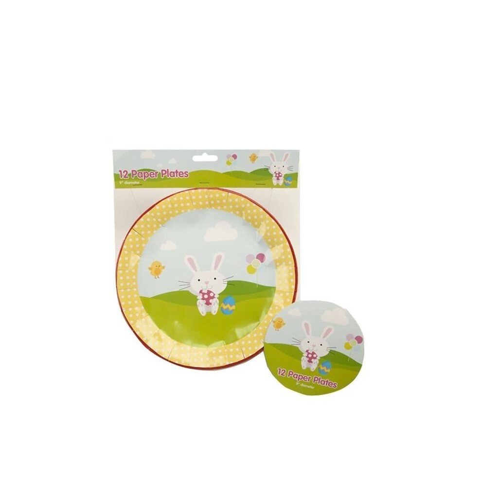 Set 12 farfurii din carton