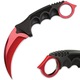Cutit Karambit, rosu, 18.5 cm