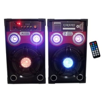 Boxe . audio , active Ailiang ,bluetooth, din lemn negru, Lumini colorate Boxe . audio , active Ailiang ,bluetooth, din lemn negru, Lumini colorate