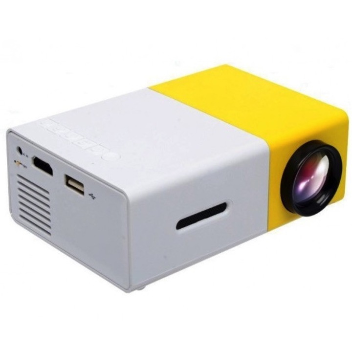 Мини преносим видео проектор YG300 с USB слот и MicroSD слот