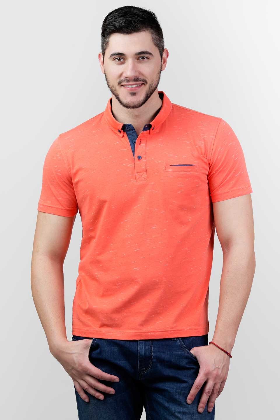 Tricou pentru barbati STYLER, model 76114, portocaliu, 2XL