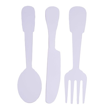 Set 3 tacamuri decorative, din lemn Set 3 tacamuri decorative, din lemn
