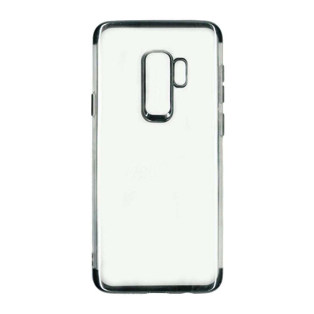 Husa Samsung Galaxy S9 Plus Flippy Transparent cu Margini Negre
