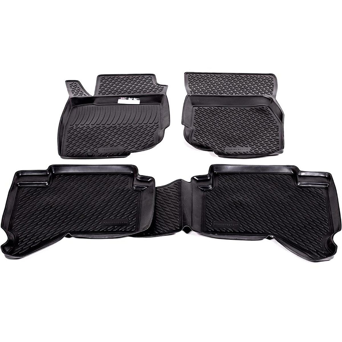Set covoare cauciuc MAGSTAR stil tavita TOYOTA HILUX VII 2005-2015, fara miros calitate premium, suprafata anti-derapanta