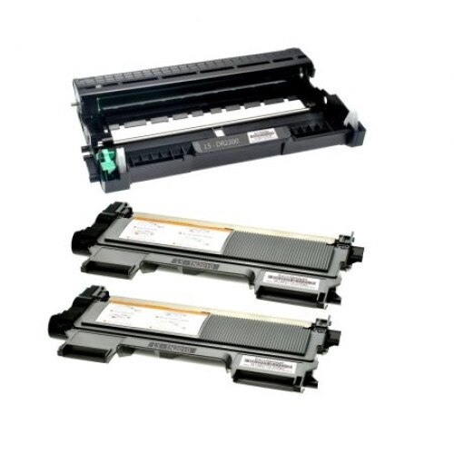 Set 3 Cartus Compatibile cu 2Buc TN2220, 1buc Unitate Cilindru DR2200, HL2130 HL2132 HL2135 HL2240 HL2250 HL2270 DCP7055 DCP7057 DCP7060 DCP7065 DCP7070 MFC7360 MFC7460 MFC7860 FAX 2840 FAX 2845 FAX 294