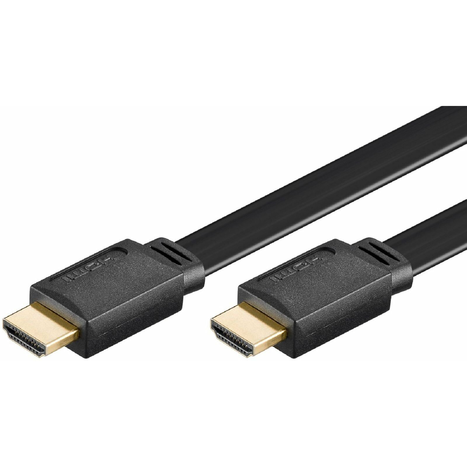 Cablu plat HDMI 19 pini tata - HDMI 19 pini tata, 1.4, functie Ethernet, 3 m, Goobay