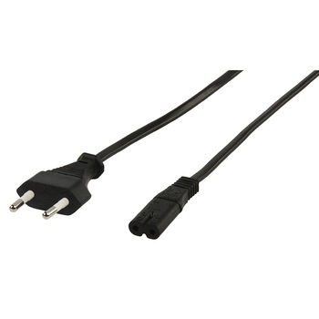 Cablu alimentare casetofon HQ, 1.8m, Negru Cablu alimentare casetofon HQ, 1.8m, Negru