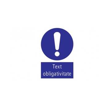 Sticker decorativ StickerStore Text obligativitate, 30x20 cm, Albastru Sticker decorativ StickerStore Text obligativitate, 30x20 cm, Albastru