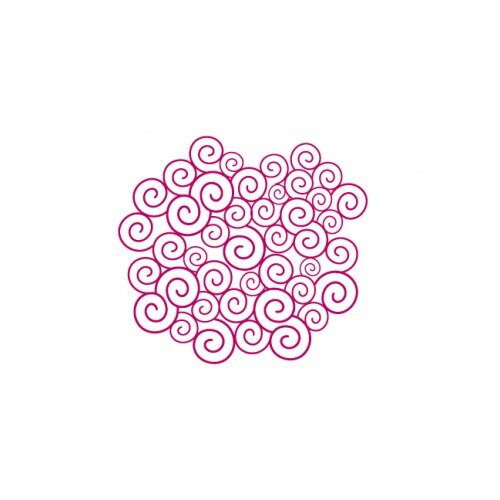 Sticker decorativ StickerStore Spirale, 30x28 cm, Rosu