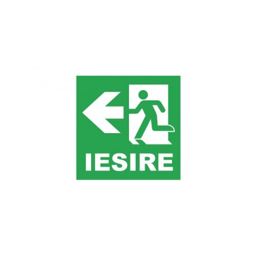 Sticker decorativ StickerStore Iesire stanga, 20x20 cm, Verde