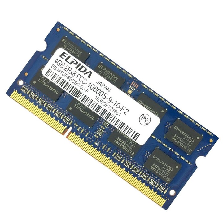 Memorie RAM 4 GB sodimm ddr3, 1333 Mhz, Elpida original, pentru laptop