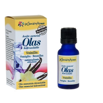 Ulei esential hidrosolubil pentru difuzor de aroma LCLA Vanilie, 15 ml Ulei esential hidrosolubil pentru difuzor de aroma LCLA Vanilie, 15 ml