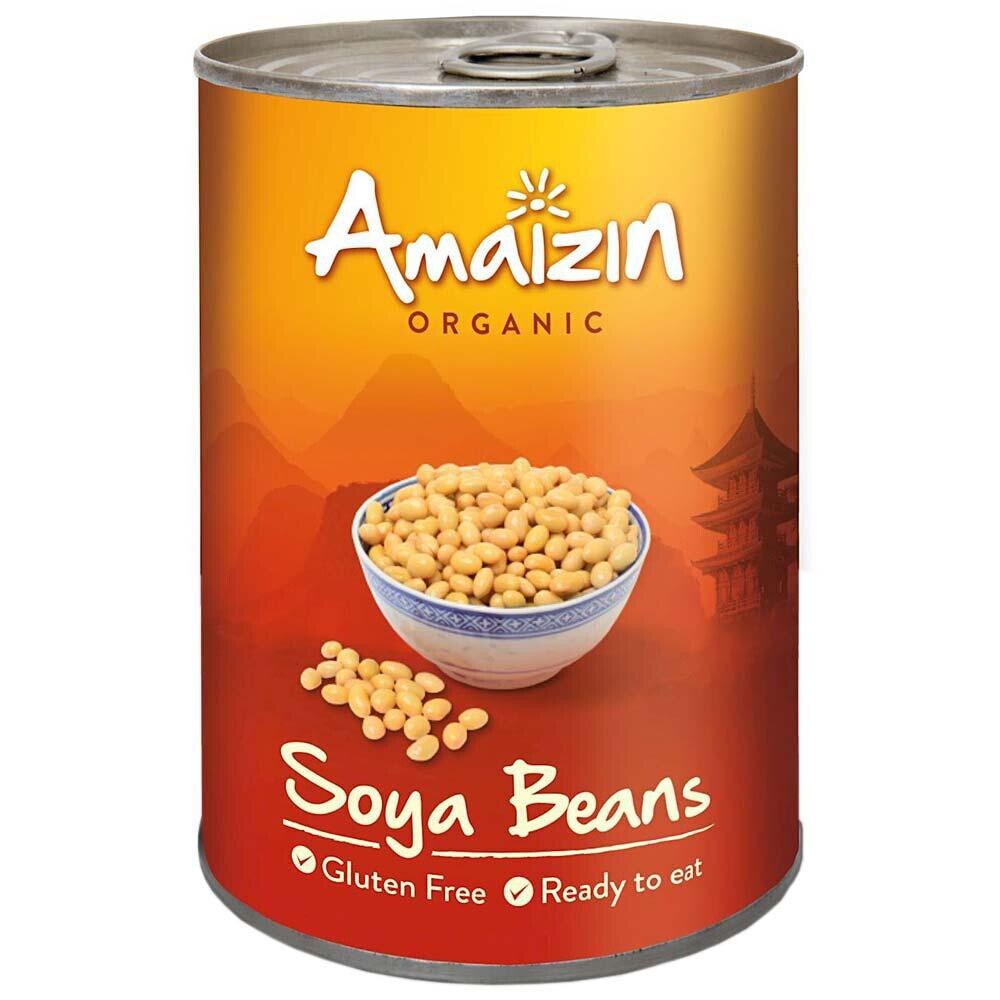 Soia boabe Bio 400 g Amaizin