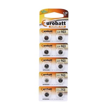 Baterie AG10 alcaline Plus, 1.5 V, set 10 bucati Baterie AG10 alcaline Plus, 1.5 V, set 10 bucati