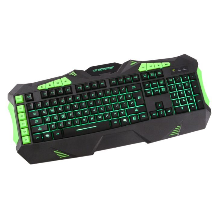 Esperanza EGK504 Kestrel Multimédiás Vezetékes USB Gaming Billentyűzet