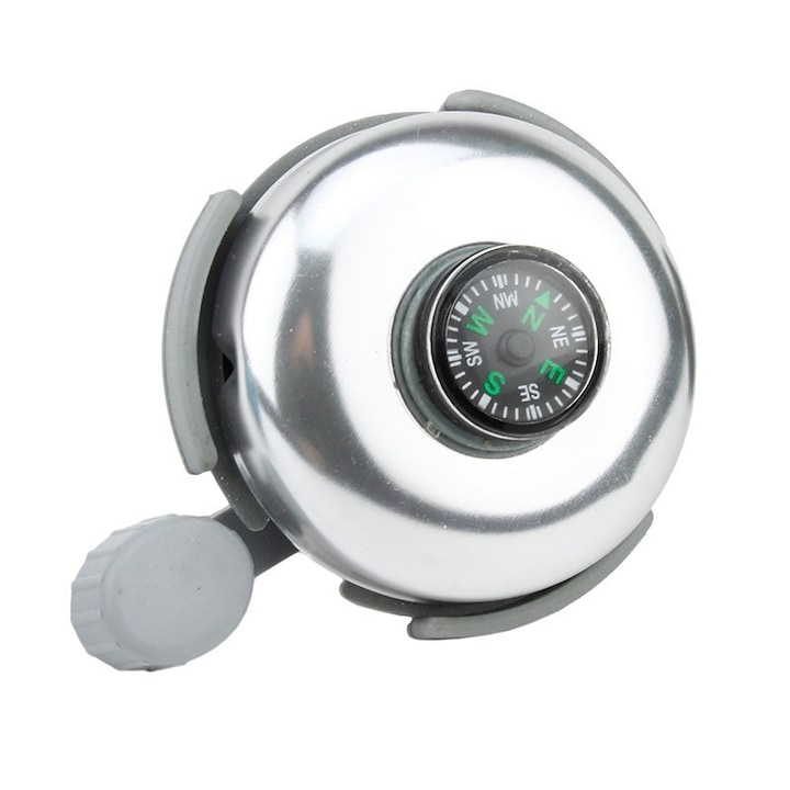 Sonerie bicicleta cu busola incapsulata, ProCart, metalica, 5 cm, diverse culori