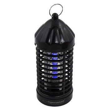 Lampa UV anti insecte 2W, tensiune grilaj 600 V, negru, Esperanza Lampa UV anti insecte 2W, tensiune grilaj 600 V, negru, Esperanza