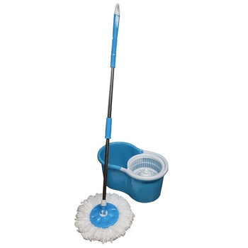 Set curatenie Primo, mop rotativ 360, 12L, Albastru Set curatenie Primo, mop rotativ 360, 12L, Albastru
