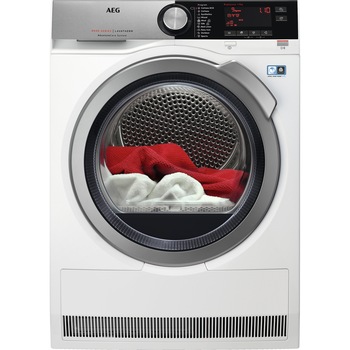 Uscator de rufe AEG T8DBC49S, Pompa de caldura, 9 kg, 10 programe, Clasa A++, Motor Inverter, Filtrare OKOFlow, Touch LCD, Iluminare interioara, Alb Uscator de rufe AEG T8DBC49S, Pompa de caldura, 9 kg, 10 programe, Clasa A++, Motor Inverter, Filtrare OKOFlow, Touch LCD, Iluminare interioara, Alb