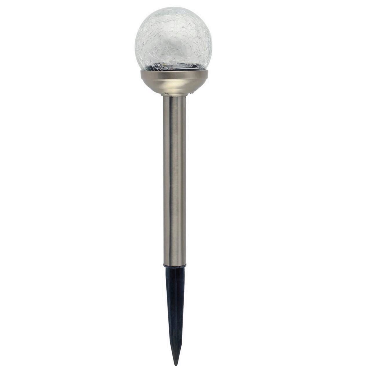 Lampa solara cu led, Crystal Glass, 0.06 W, glob sticla, corp metalic, 6400K