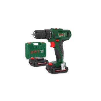 Bormasina cu 2 acumulatori DWT ABS-12Bli-2BMC, 12 V, 1.5 Ah, 17 Nm, valiza transport Bormasina cu 2 acumulatori DWT ABS-12Bli-2BMC, 12 V, 1.5 Ah, 17 Nm, valiza transport