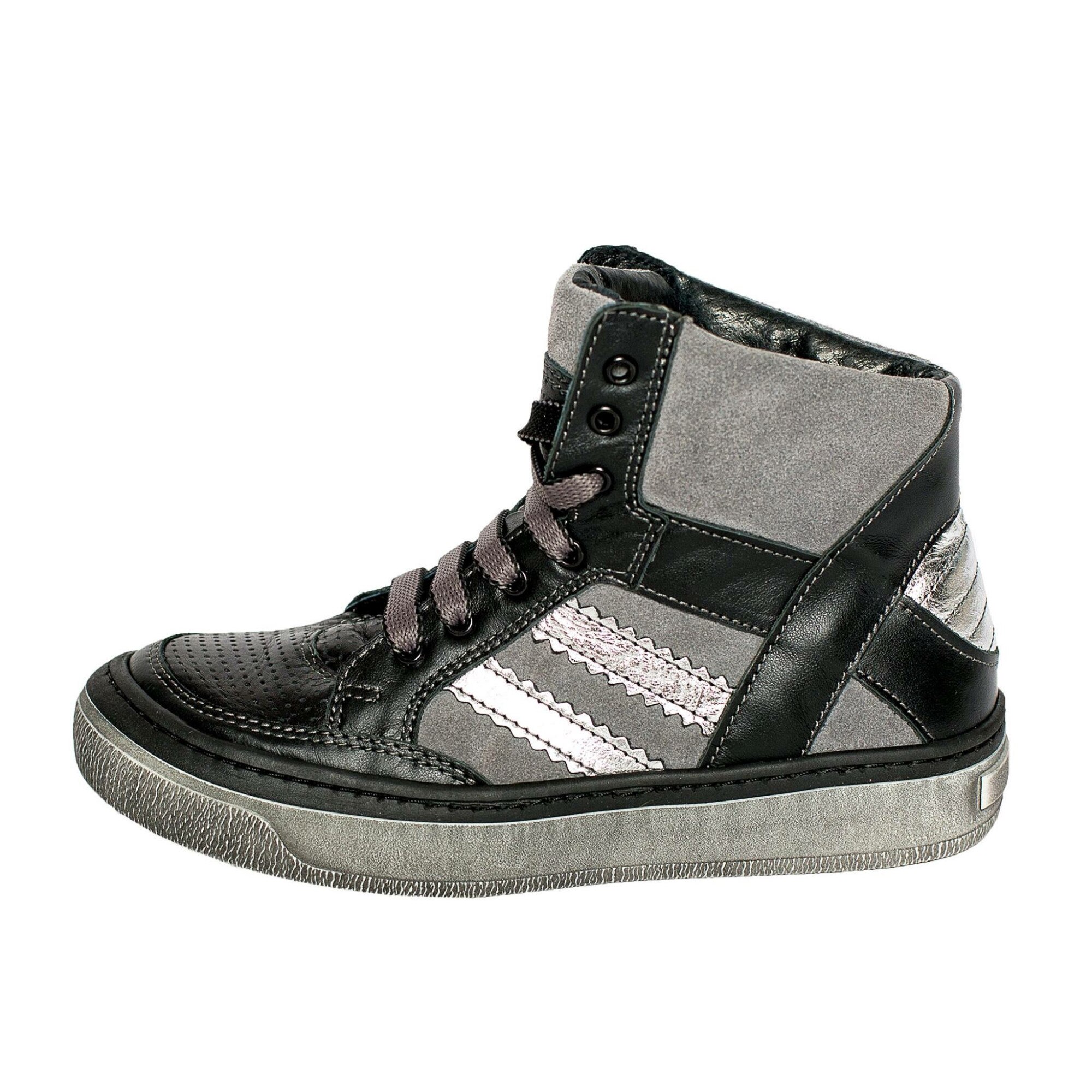 Ghete baieti, PJ Shoes, negru