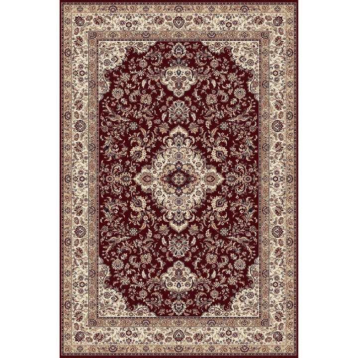 Килим Delta Carpet Cardinal, 25502-210, Kласически, Ориенталски/Флорален, Бордо / Крем / бежов, 160 x 230 см