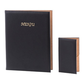 Set 1 Mapa Meniu Restaurant + 1 Nota de plata Classic MK, Negru Set 1 Mapa Meniu Restaurant + 1 Nota de plata Classic MK, Negru