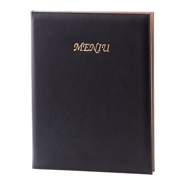 Mapa Meniu A4 Restaurant piele PU Classic Mk negru