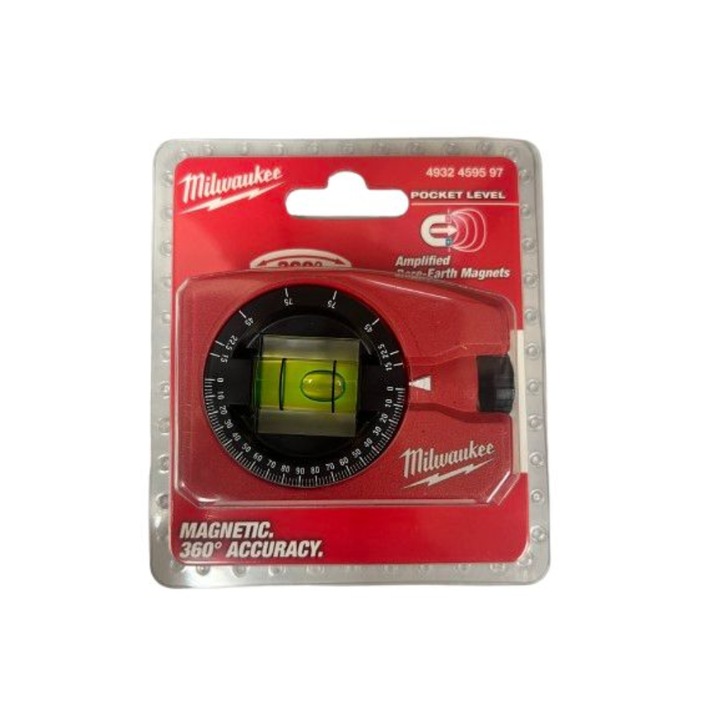 Nivela de buzunar 7.8 cm cu bula Milwaukee