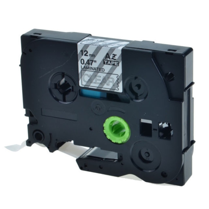 Utángyártott szalag Brother TZ-135 / TZe-135, 12mm x 8m, fehér nyomtatás / átlátszó alapon