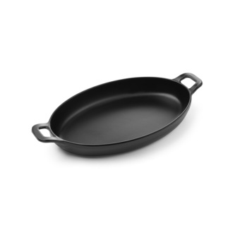 Vas servire in forma de mini-tigaie ovala cu manere, 263x140x(H)37 mm, melamina, Hendi Little Chef Vas servire in forma de mini-tigaie ovala cu manere, 263x140x(H)37 mm, melamina, Hendi Little Chef