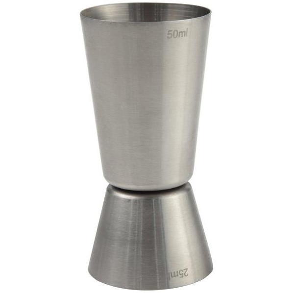 Masura servire bauturi spritoase cu 2 parti de 25 si 50 ml, inox, 40x(H)85 mm, Hendi