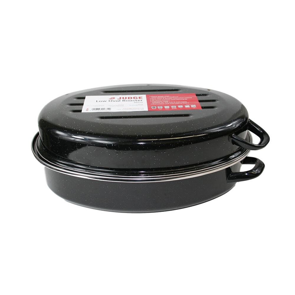 Grill pentru cuptor, 36x28x14 cm, Negru/Granit