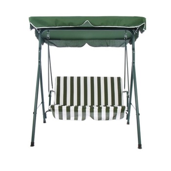 Balansoar Leagan, Banca Metal, Curte Gradina Terasa, Relaxare 2 Persoane, Verde Balansoar Leagan, Banca Metal, Curte Gradina Terasa, Relaxare 2 Persoane, Verde