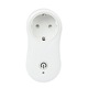 Priza inteligenta programabila WiFi, Smart Socket J2, Compatibil Android/IOS, Port USB, Alb