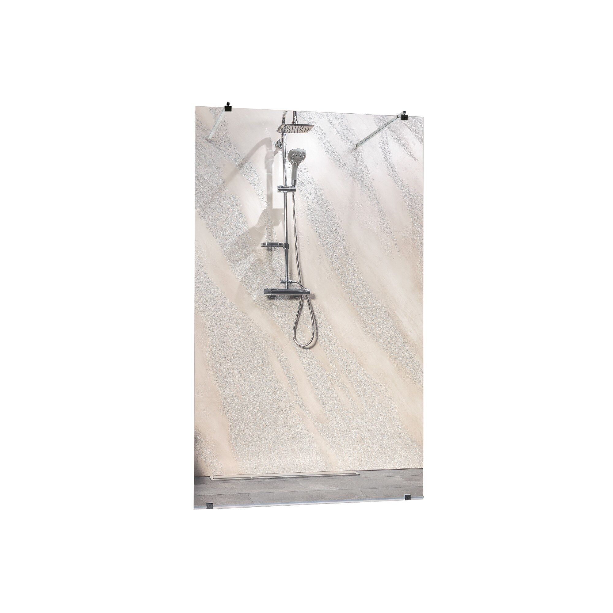 Paravan de dus FREEDOM I MW300, sticla securizata de 8 mm, dimensiuni 127 x 195 cm