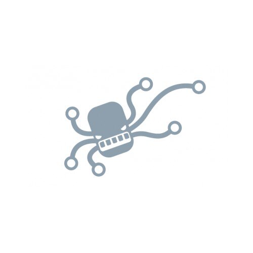 Sticker decorativ StickerStore Octopus, 80x60 cm, Negru