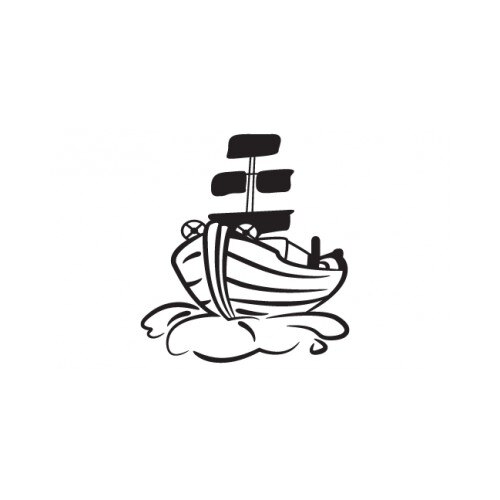 Sticker decorativ StickerStore Vapor 2, 73x80 cm, Negru