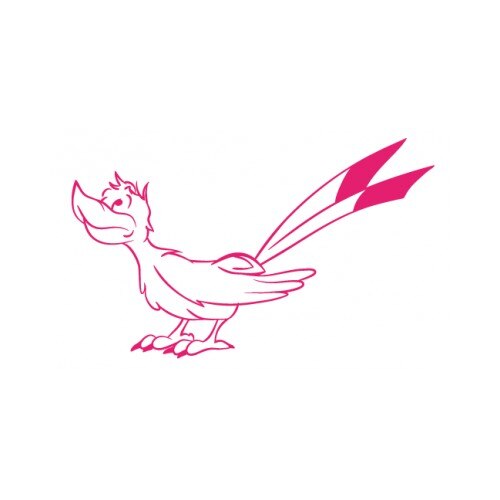 Sticker decorativ StickerStore Phoenix, 46x28 cm, Rosu