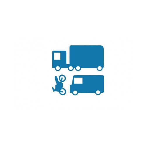 Sticker decorativ StickerStore Ambuteiaj, 45x9 cm, Albastru