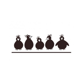 Sticker decorativ StickerStore Porumbei, 63x20 cm, Negru Sticker decorativ StickerStore Porumbei, 63x20 cm, Negru