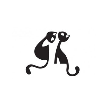 Sticker decorativ StickerStore Pisici set 2, 40x48 cm, Negru Sticker decorativ StickerStore Pisici set 2, 40x48 cm, Negru