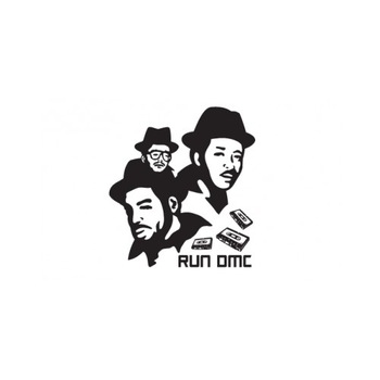 Sticker decorativ StickerStore RUN DMC, 60x66 cm, Negru Sticker decorativ StickerStore RUN DMC, 60x66 cm, Negru