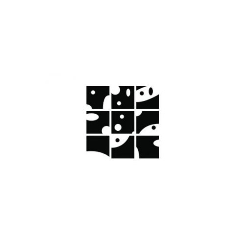 Sticker decorativ StickerStore Perete abstract, 50x50 cm, Negru