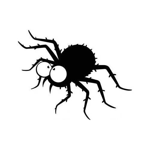 Sticker decorativ StickerStore Paianjen tepos, 60x76 cm, Negru