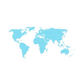 Sticker decorativ StickerStore Harta lumii, 120x58 cm, Albastru Sticker decorativ StickerStore Harta lumii, 120x58 cm, Albastru